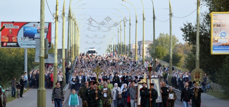 Крестный ход в честь преподобномученика Афанасия, игумена Брестского и 1030-летия Православия на белорусских землях