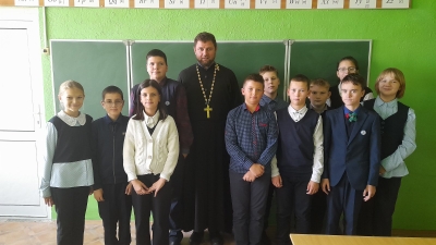 Беседа со школьниками.